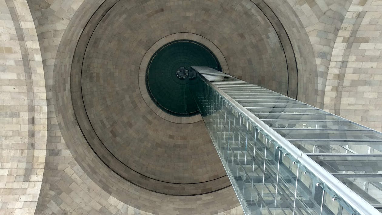 A modern elevator in a high-rise building